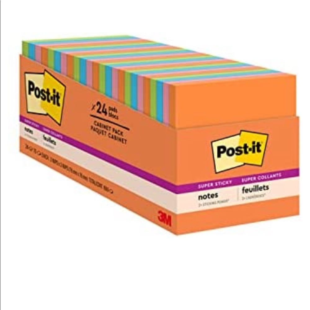 2 packages of Post-it sticky notes